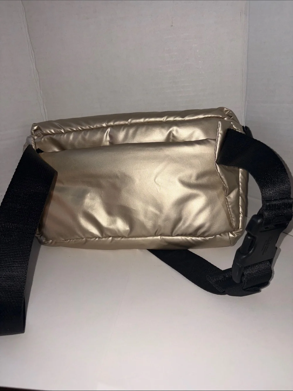 Calpak Gold Quilted Crossbody Belt Bag